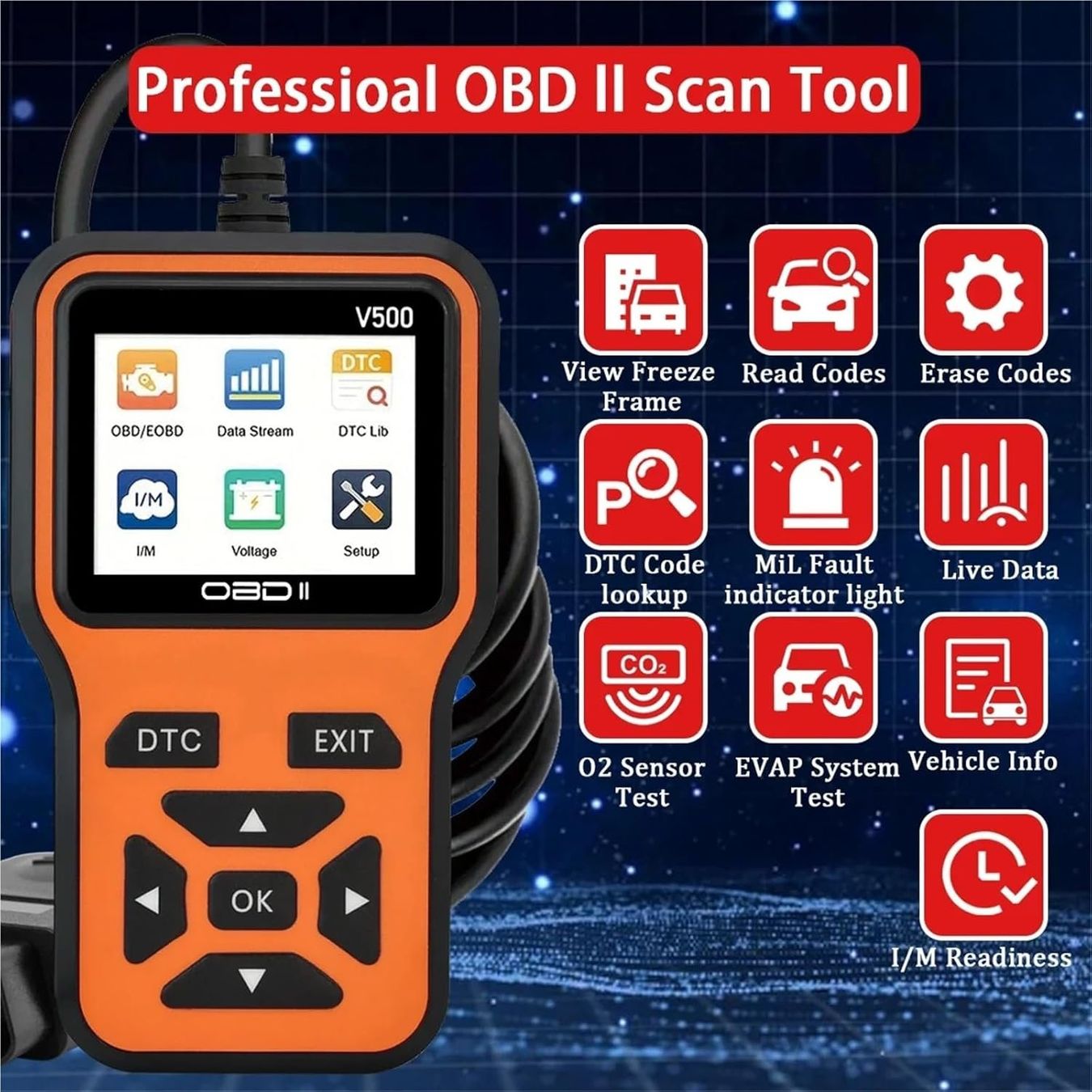 Messen: OBD2 Scanner Fehlercode Leser Auto Diagnosegerät CAN – Neu und originalverpackt aus Genève von Lotus-18 1