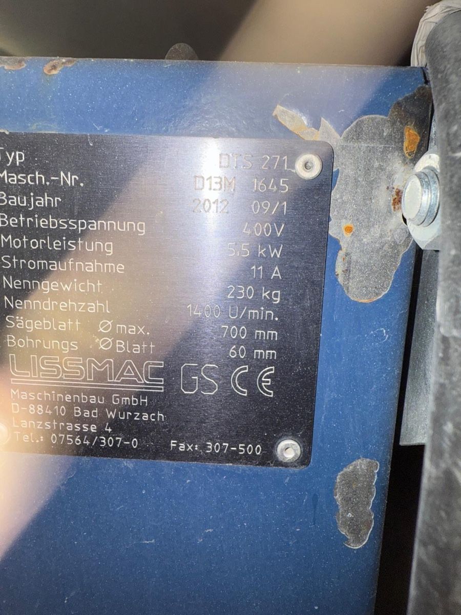 Sägen: Lissmac Steintrennsäge DTS 271  – Gebraucht aus Brig von fat_5hp8 2