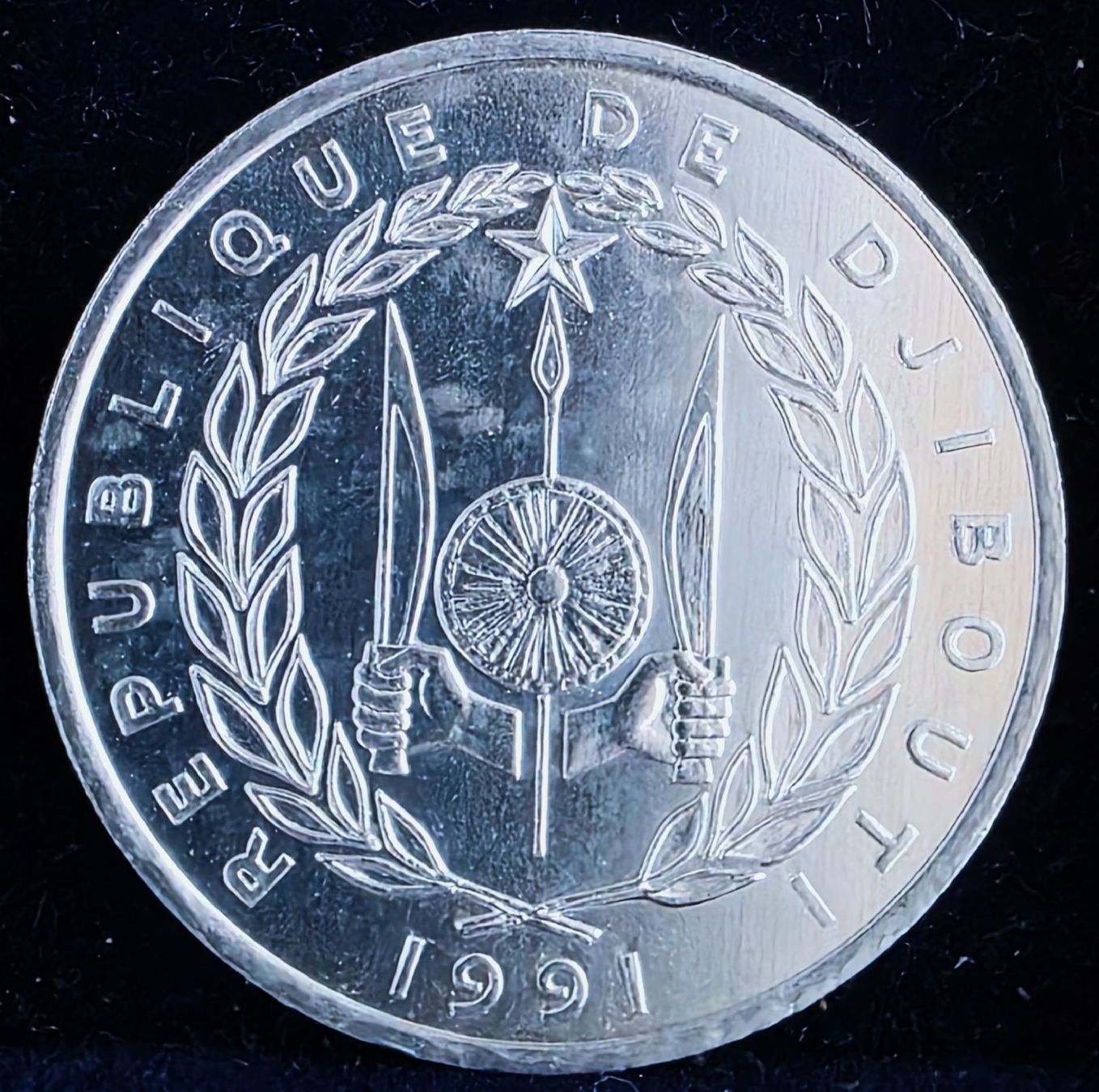 Toutes les monnaies: DSCHIBUTI 5 FRANCS 1991 – Neuf (Voir description) à Winterthur par Creso70 1