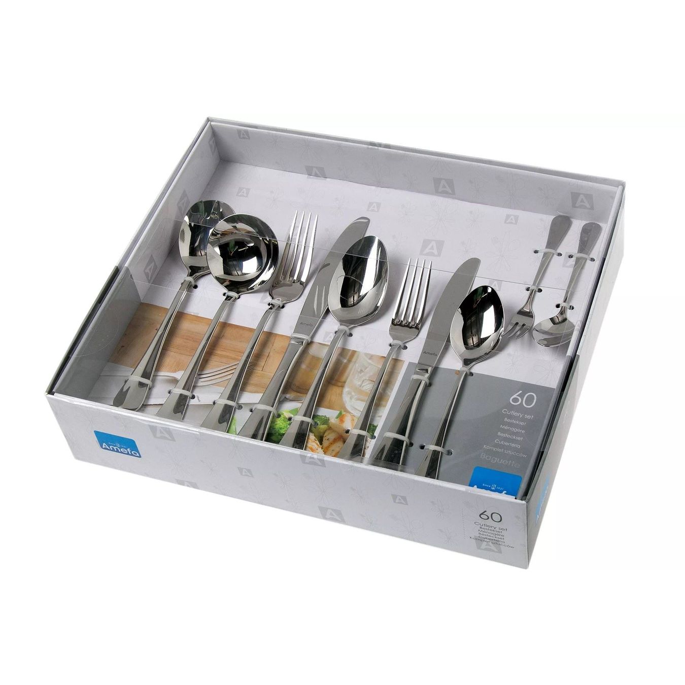 Set di posate: Besteckset 60-tlg. - Besteck Baguette – Nuovo e nell'imballaggio originale da Wettingen venduto da kochshop