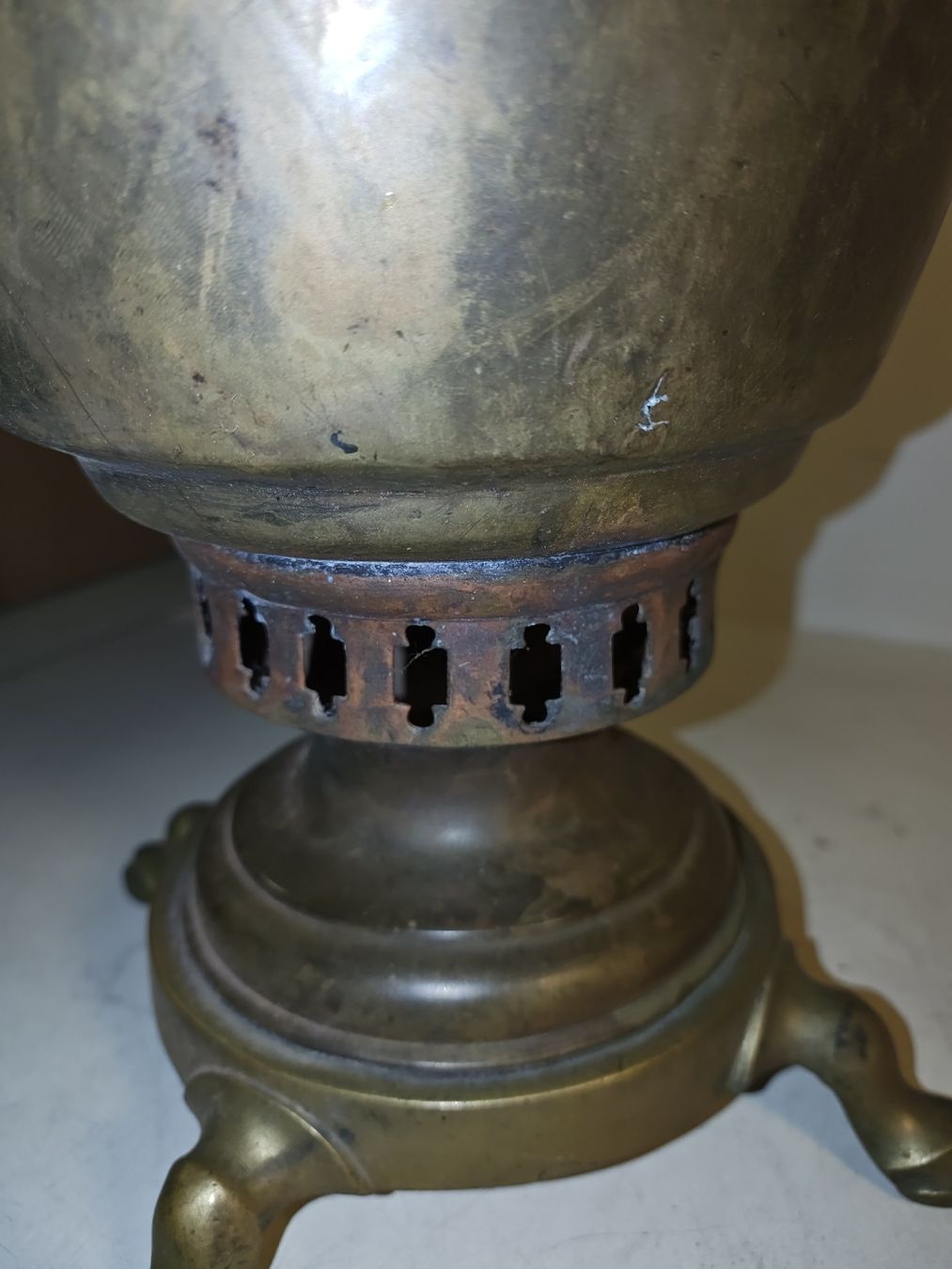 Töpfe: Samowar, antik, aus Messing - Einzigartiges Schmuck.(nov471) – Gebraucht aus Künten von Schnaepplihuus 9