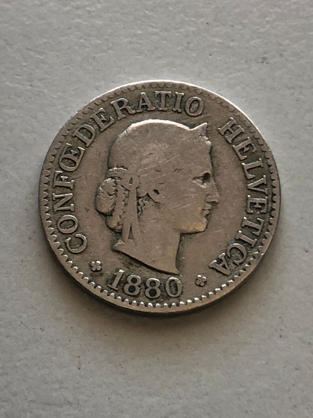Tutti le monete: 5 Rp. 1880 – Usato da Schötz venduto da Odpa