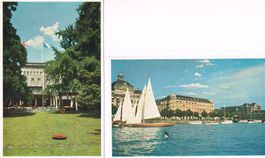 2 AK  Zürich: Hotel Bellerive au Lac und Hotel Baur au Lac