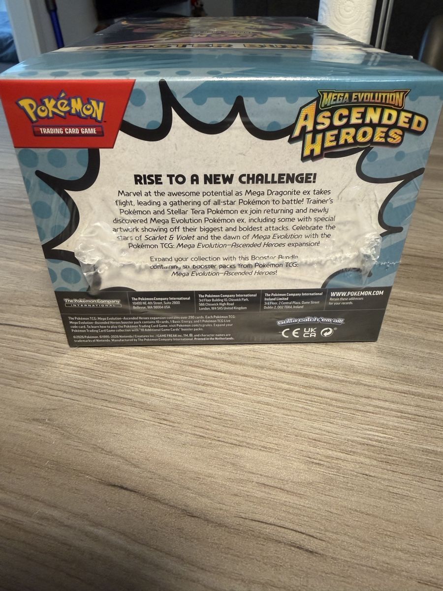 Pokémon Carte collezionabili: Booster Bundle Pokémon Mega Evolution Ascended Heroes Anglai – Nuovo e nell'imballaggio originale da Vallorbe venduto da JLK13 1