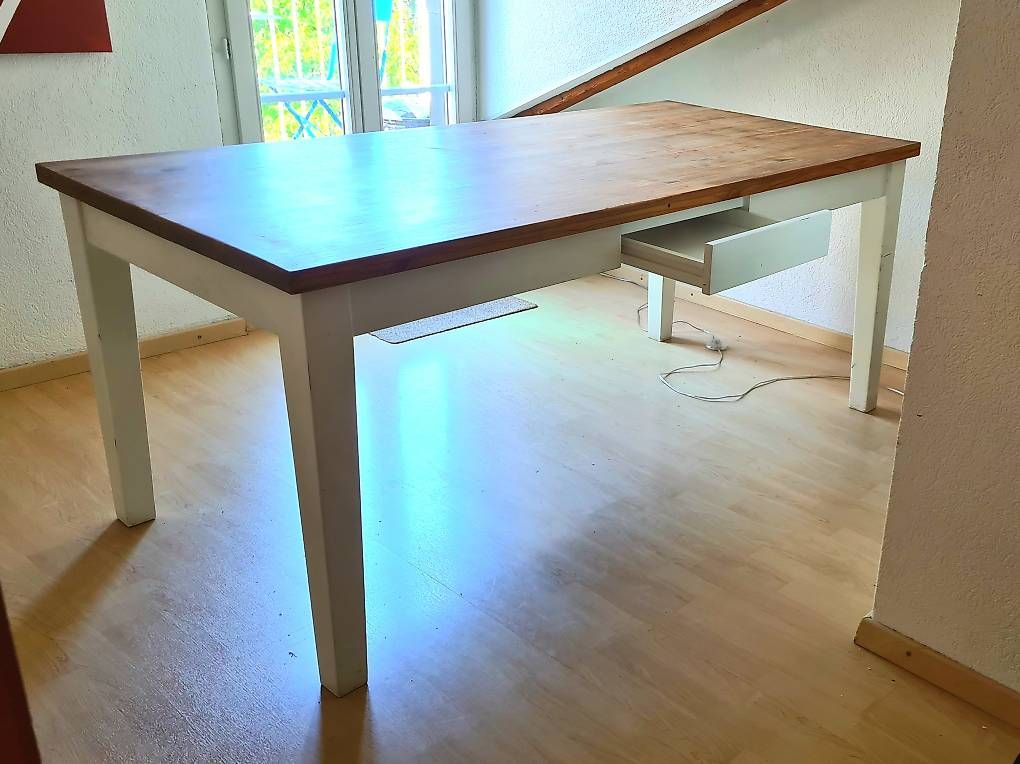 Tische: Grosser Holztisch rechteckig – Gebraucht aus Bern von Amasit 4