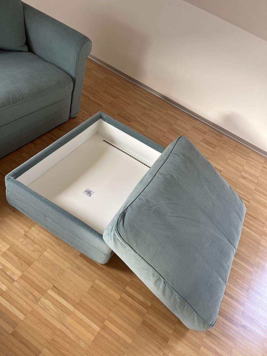 Ikea Sofas: Ecksofa mit Bettkasten türkis – Gebraucht aus Solothurn von Michelle.98 3