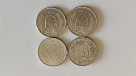 4x 5 Franken 1965, Silbermünzen Schweiz, (2WA6-4)