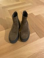 Braune Wildleder Chelsea Boots, Grösse 40 von Paul