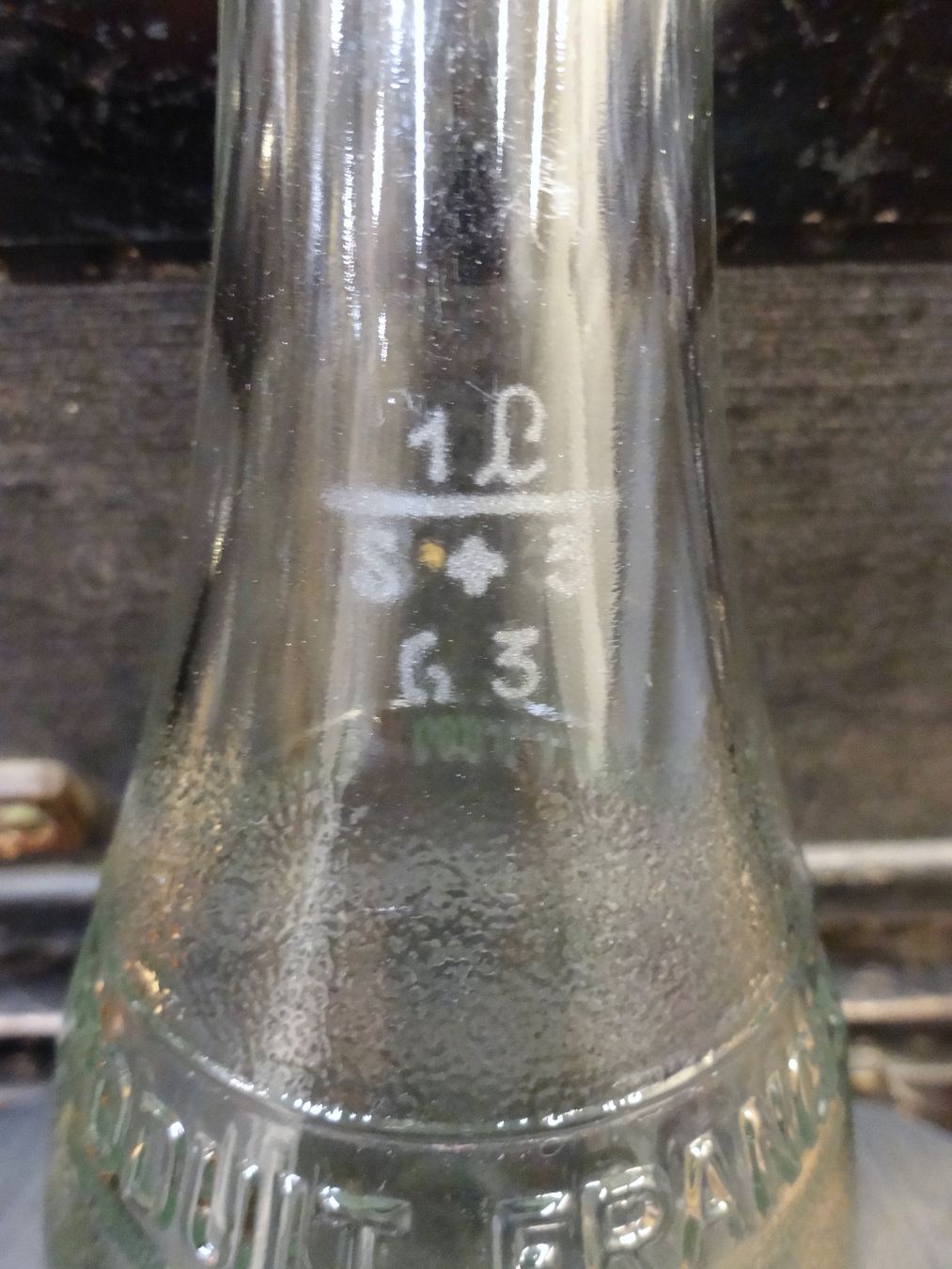 Gläser, Krüge & Flaschen: Flasche LIMONADE FRANCIS BRUTTIN SION 1963 – Gebraucht aus Kerzers von Flaschenposten 7