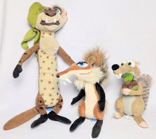 3er Set - Ice Age - Plüsch Figur - Plüschtier
