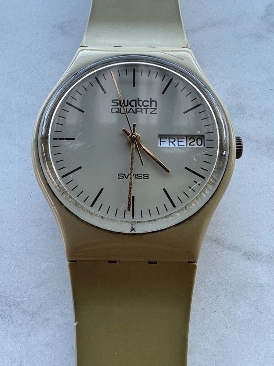 Swatch Uhren: Swatch Gent GT702 1983 (Backcode A83) – Defekt aus Zürich von Shelda 1
