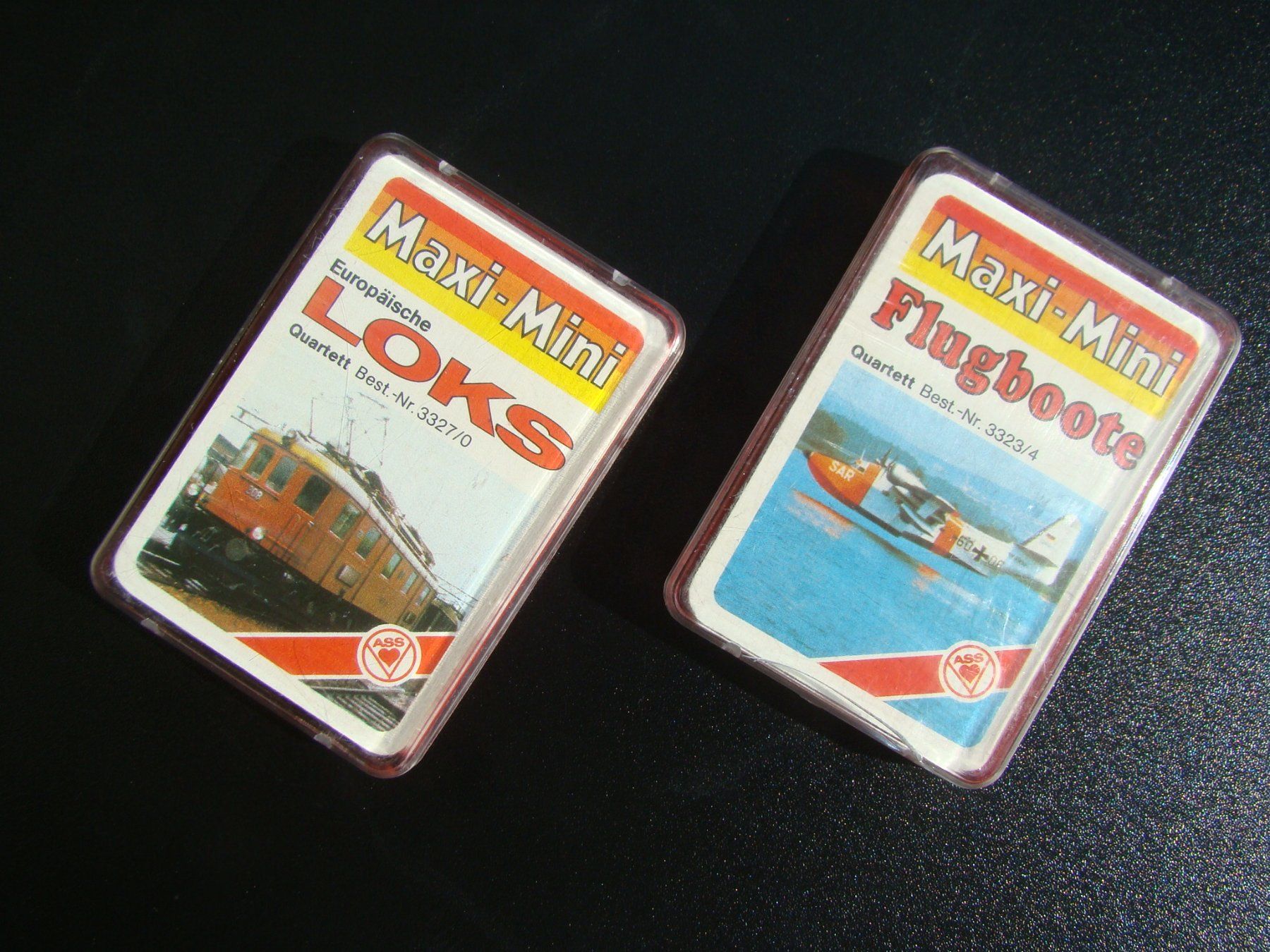 Giochi: 2 ASS Mini Quartett Loks Flugboote verschweisst neu rar – Nuovo e nell'imballaggio originale da Walzenhausen venduto da Vanquish711