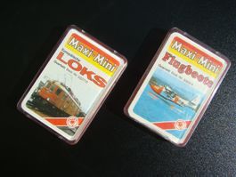 2 ASS Mini Quartett Loks Flugboote verschweisst neu rar