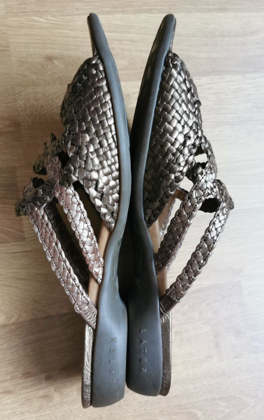 Vabeene Scarpe da donna: Vabeene Flechtpantoletten aus Leder Gr. 41 – Nuovo (secondo la descrizione) da Birsfelden venduto da dsc_f8gx 3