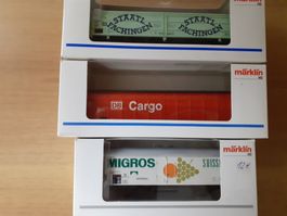 3 Märklin-Güterwagen  H0