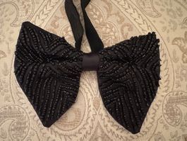 Men’s Bow Tie Papillon with Beads, Handmade
