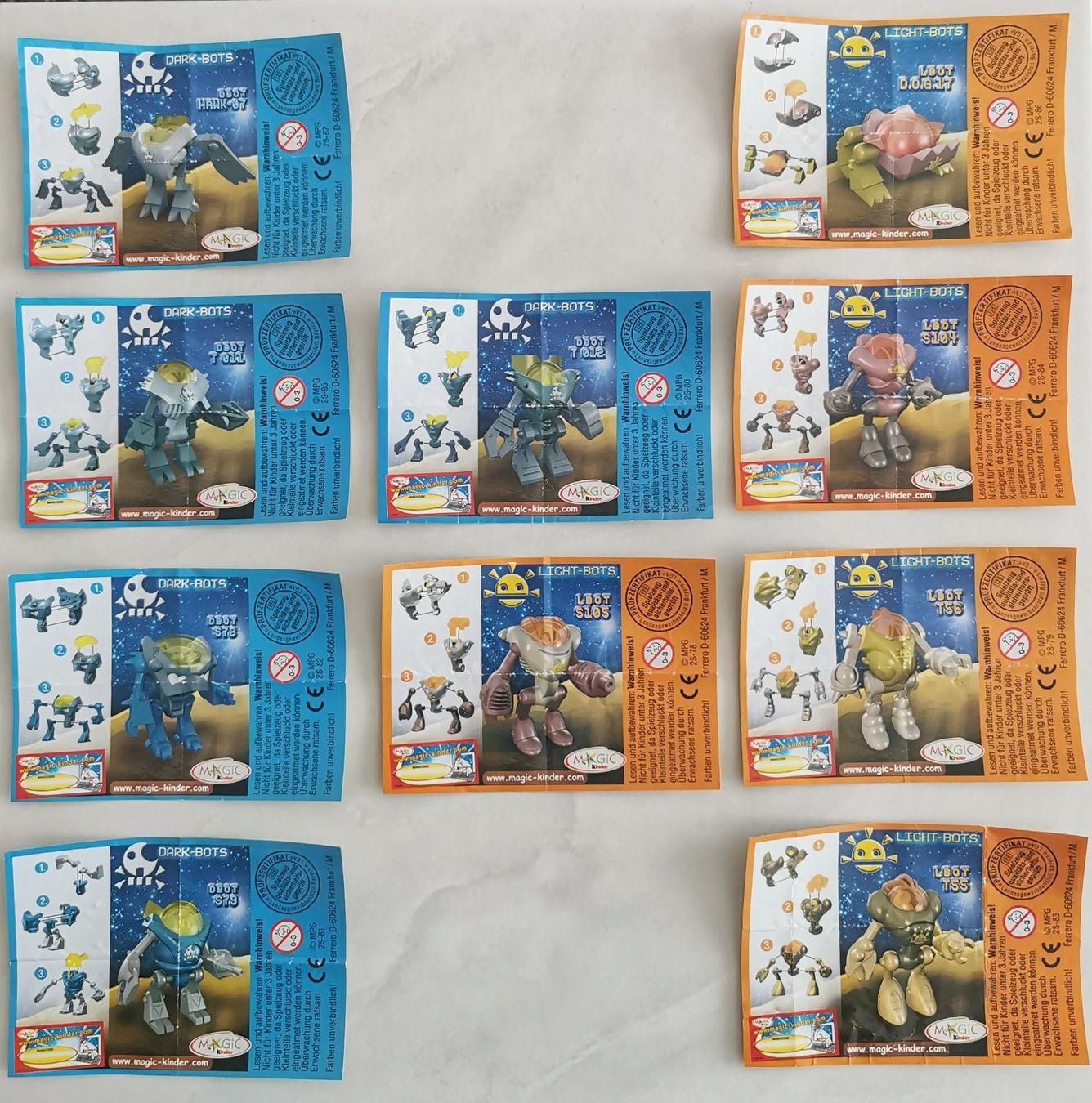 Figuren: Extra Robots 2006 Figuren Ferrero Kinder Überraschung Space – Gebraucht aus Rorschach von Actionvintage789 2
