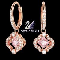 SWAROVSKI OHRRINGE ROSEGOLD FUNKELTRAUM