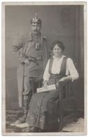 Officier (XXI-7) avec son épouse - Offizier mit seiner Frau