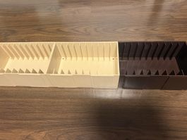 3 Kassetten Aufbewahrungsboxen Kunststoff gebraucht