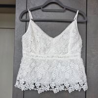 🐸 ABERCROMBIE AND FITCH TOP AUS SPITZE L SPITZENTOP