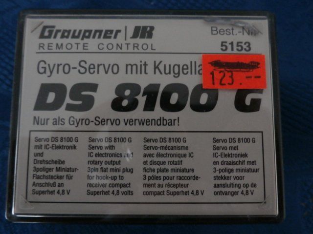 Graupner Modellismo RC: Gyro-Servo BB DS 8100 G Graupner – Nuovo e nell'imballaggio originale da Würenlingen venduto da Delfinli1