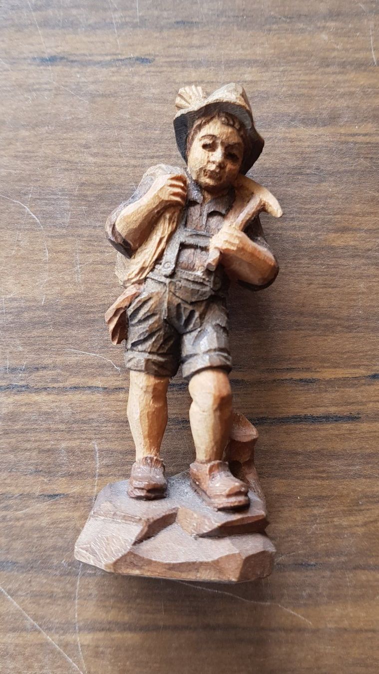 Sculture & Statue: Holzfigur Schnitzerei - Bergsteiger – Usato da Mörschwil venduto da antiksalon 5