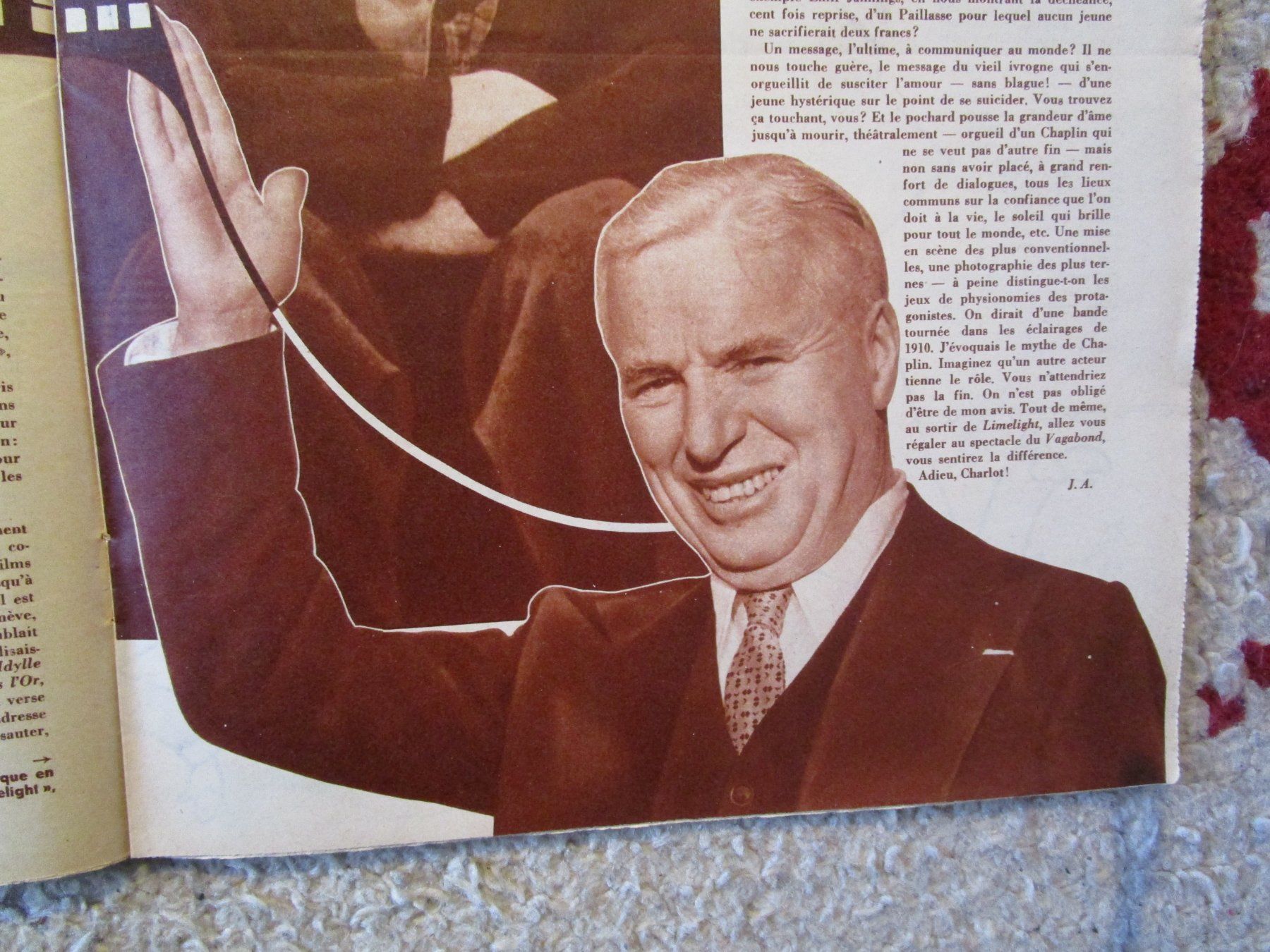 Riviste & Magazine: Adieu Charlot ! – Usato da Matran venduto da madren 2