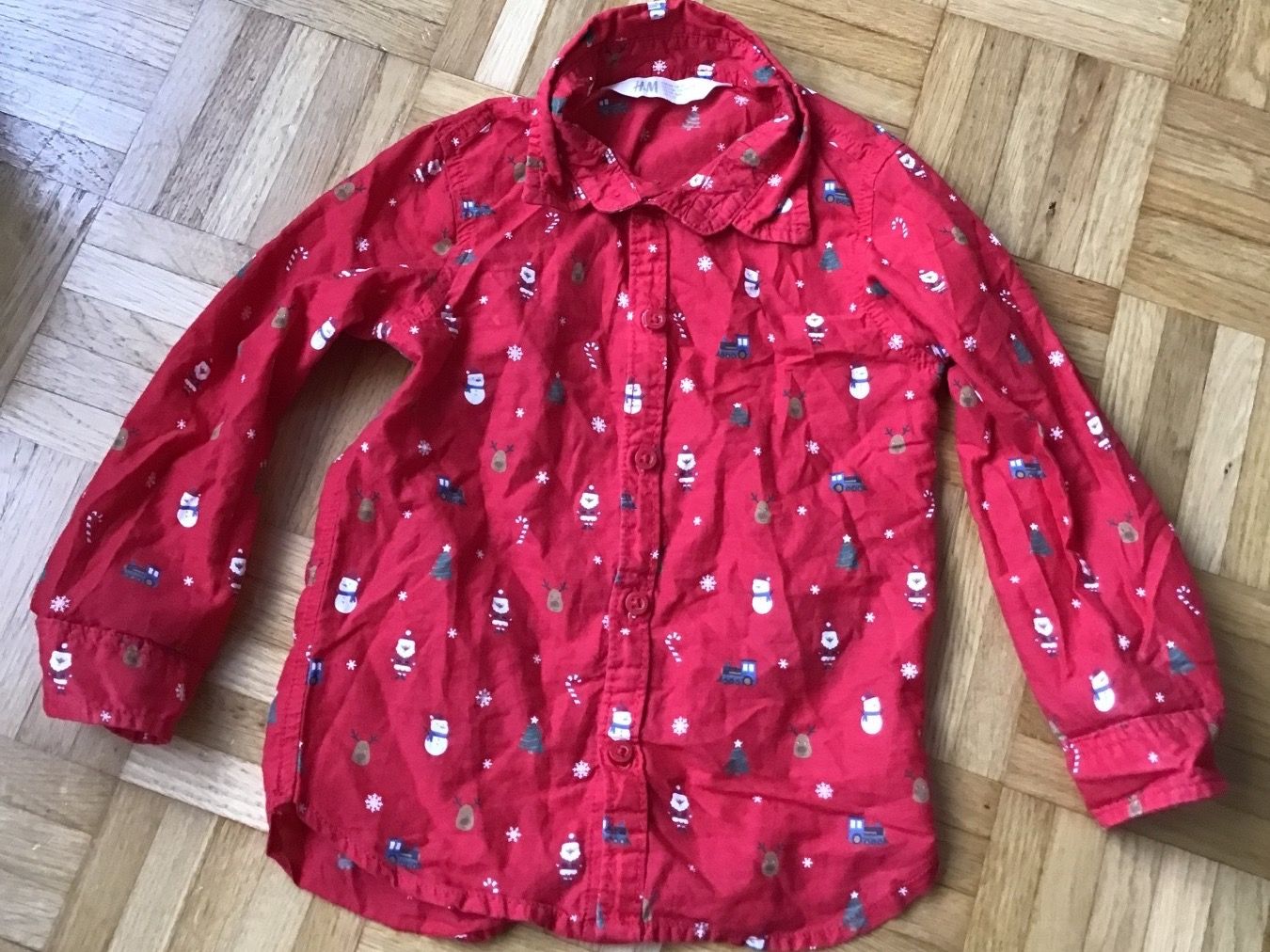 H&M Camicie, Top & T-shirt: H&M Neujahr Hemd Gr:98 – Usato da Seuzach venduto da Tureda