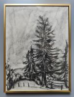 Dessin dans le goût de Boegli ou Bucher paysage jurassien