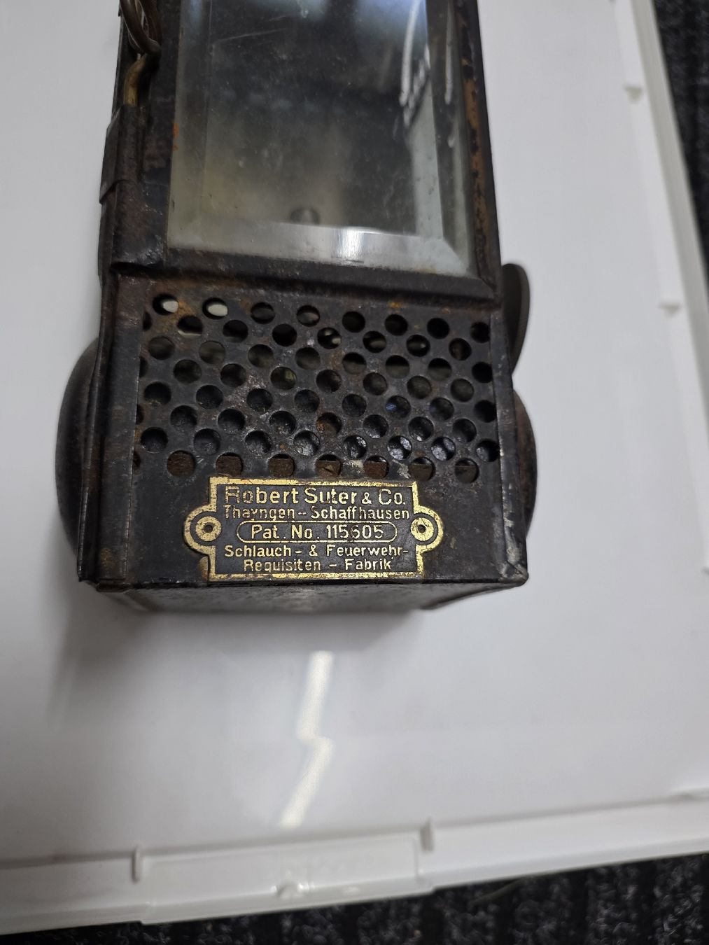 Lampade: Antike Petroleum Lampe "Robert Suter & Co", – Usato da Dorf venduto da Echo_Elements 2
