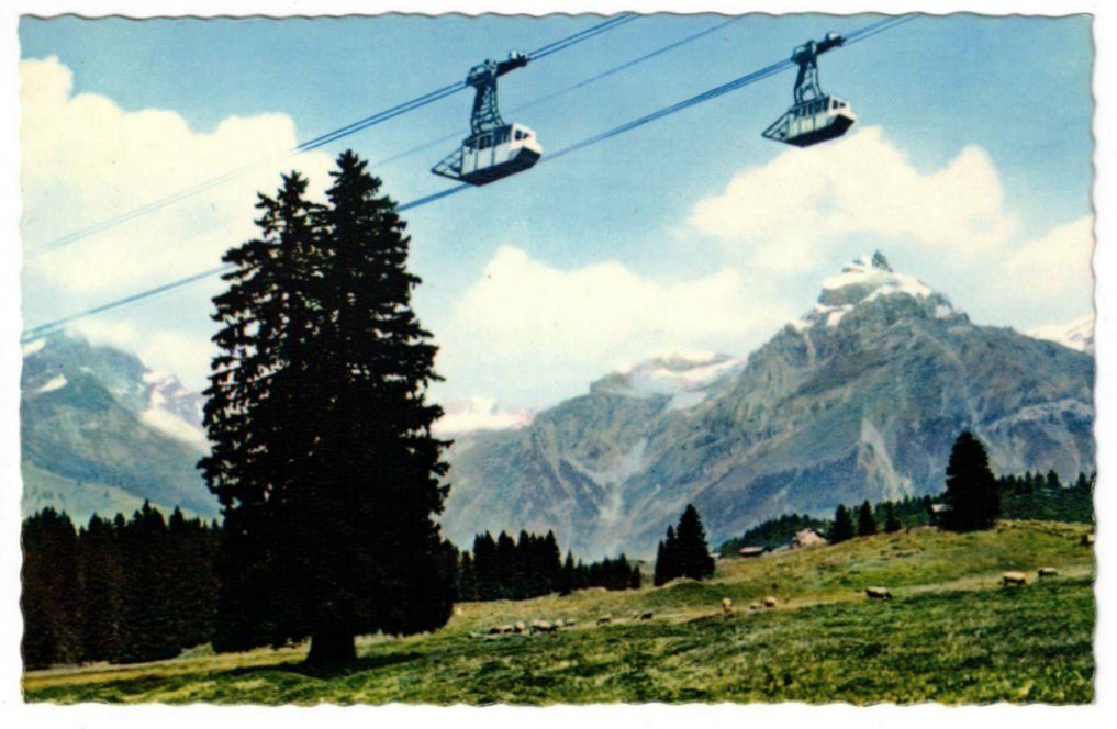 Cartoline postali: Engelberg - Luftseilbahn Gerschnialp--Trübsee – Usato da Binningen venduto da Mountainrider
