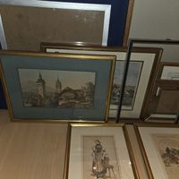 Konvolut Bilder und Bilderrahmen verschiedene Grössen 9 Stk.