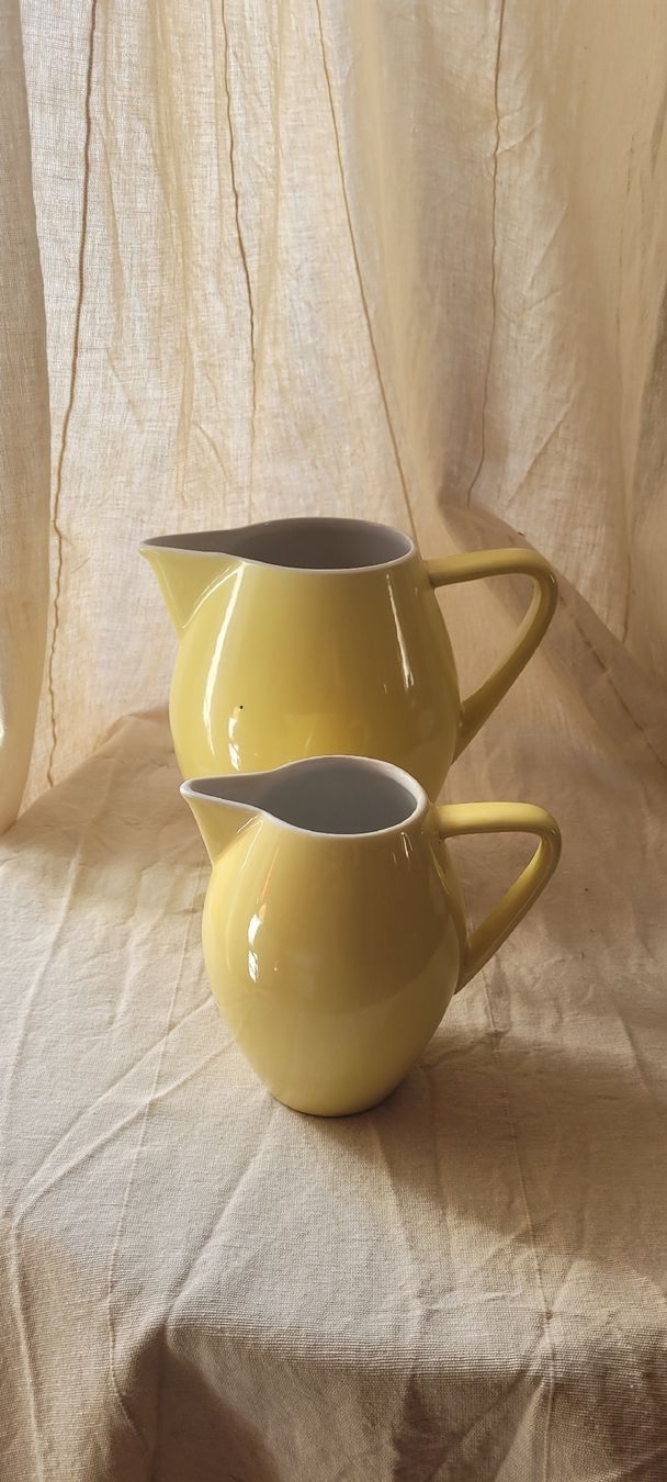 Rössler Karaffen: Pots Rössler vintage jaune - 2 pièces – Gebraucht aus Vevey von lba_dd82