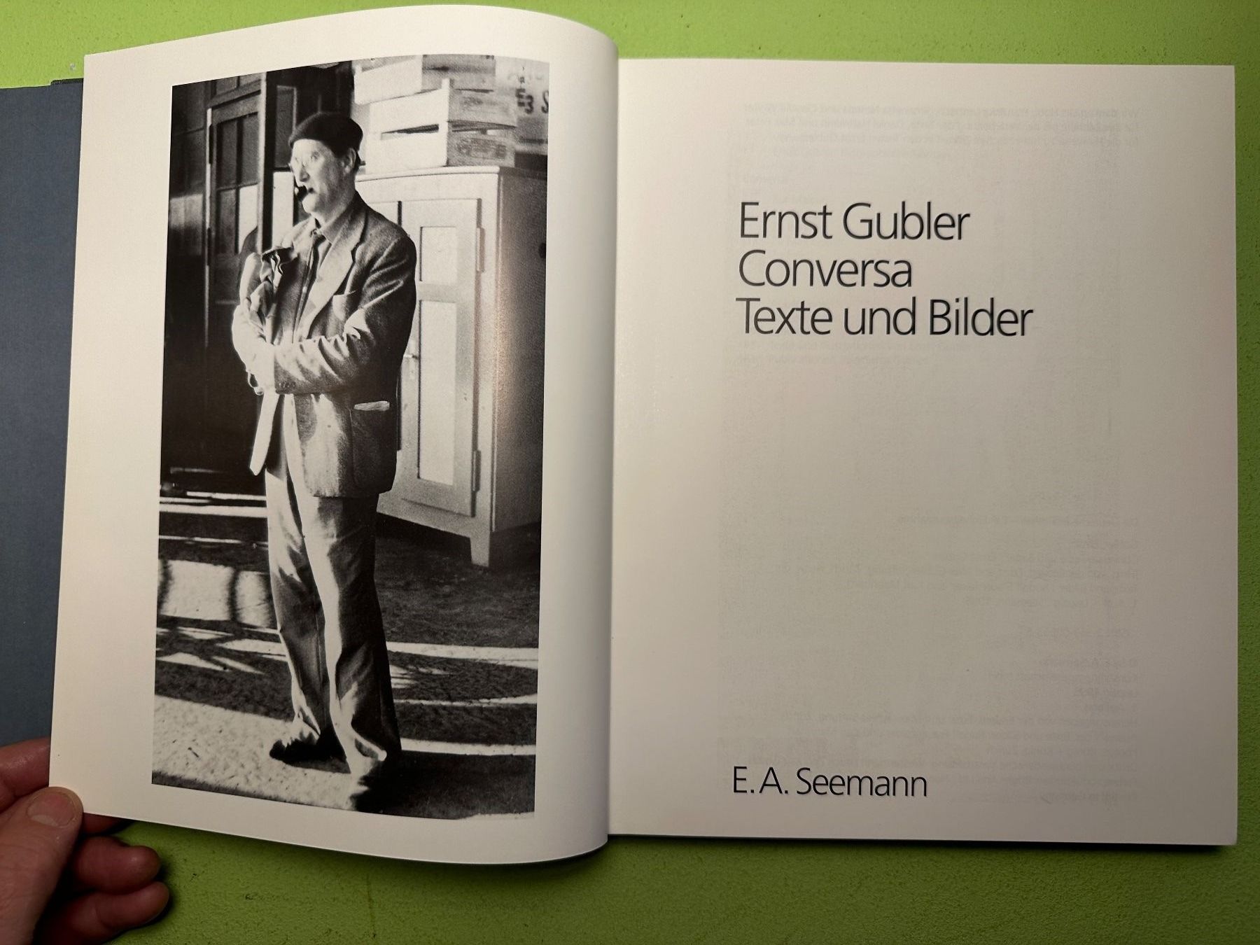 Libri: Ernst Gubler: Conversa. Texte und Bilder. – Usato da Zürich venduto da allp 2