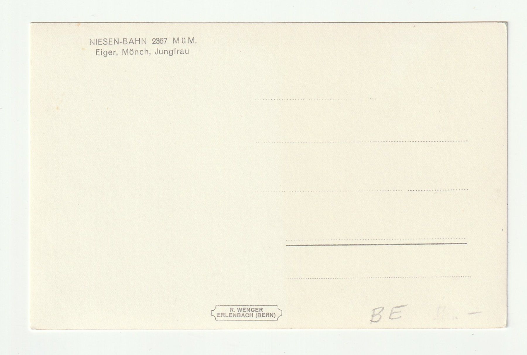 Cartoline postali: Ansichtskarte Eiger Mönch Jungfrau – Nuovo (secondo la descrizione) da St. Gallen venduto da Ricardo_Deals 1
