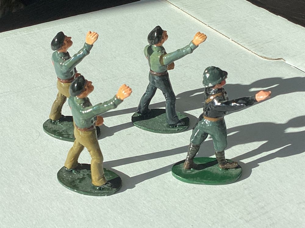 ANCIENS JOUETS EN plomb, lot de 5 animaux de la savane Quiralu, BF, autre