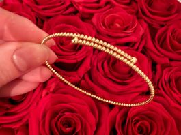 Gold Armreif / 750 Gelbgold Armband