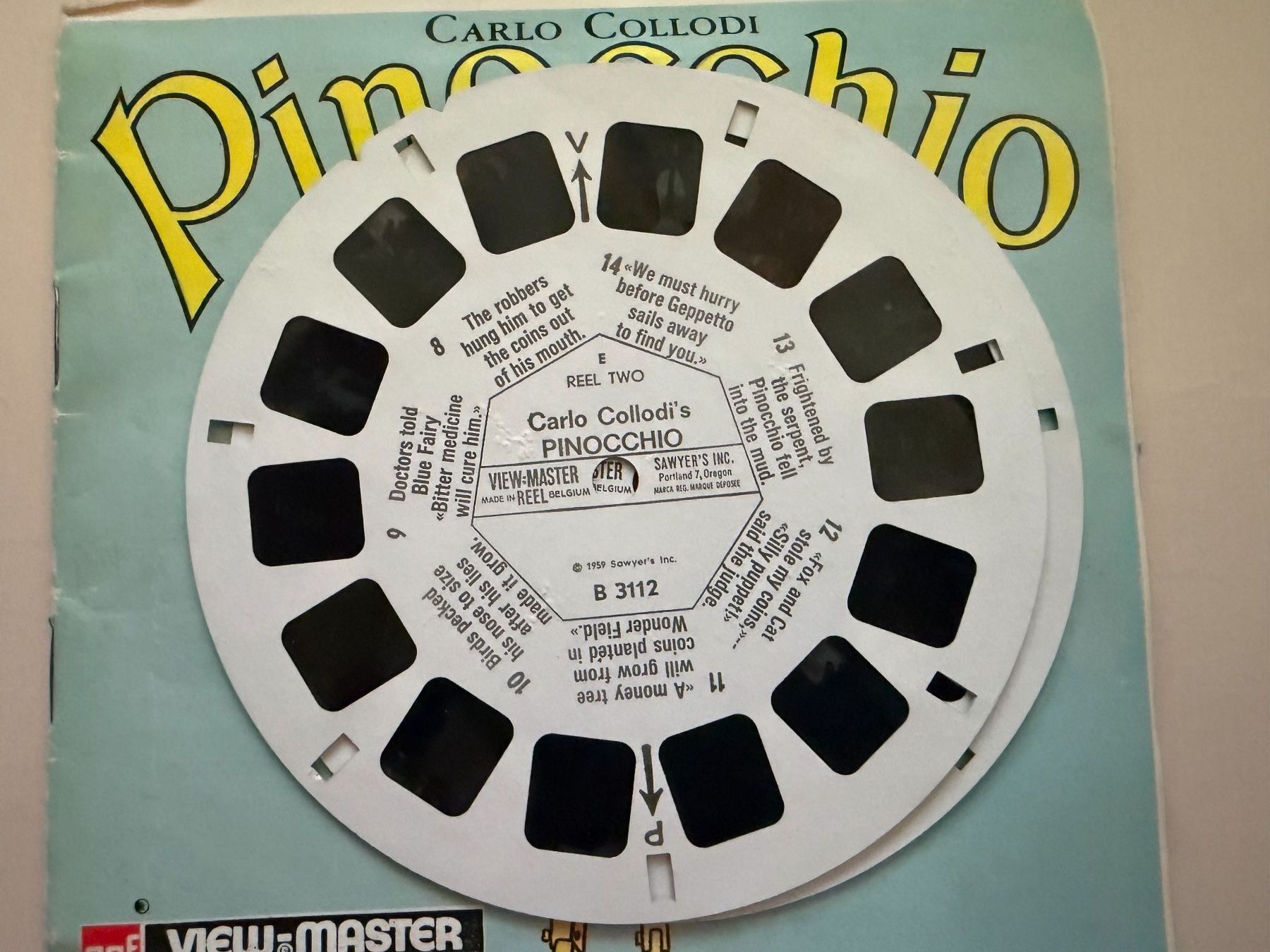 View-master Giocattoli: View-Master 3D: Nr. B 311 PINOCCHIO – Usato da Tegerfelden venduto da siebenmacky 5