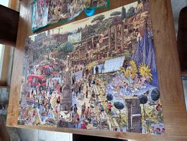 Puzzle 2000 Teile Bild Rom guter Zustand mit Poster