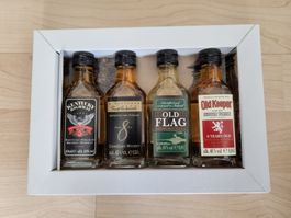 Mini-Whiskyflaschen aus 4 Ländern