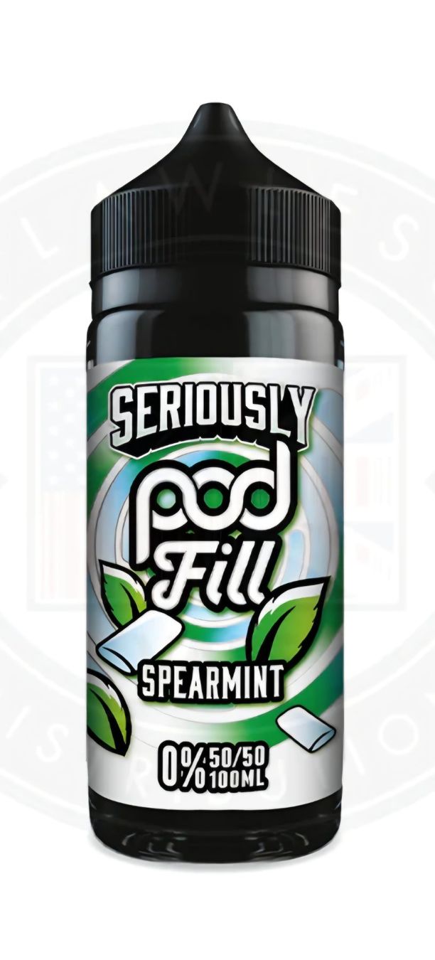 Altri Prodotti per fumatori: Seriously Pod Fill-Spearmint  0mg 100ml 50vg50pg – Nuovo e nell'imballaggio originale da Neerach venduto da majomomo