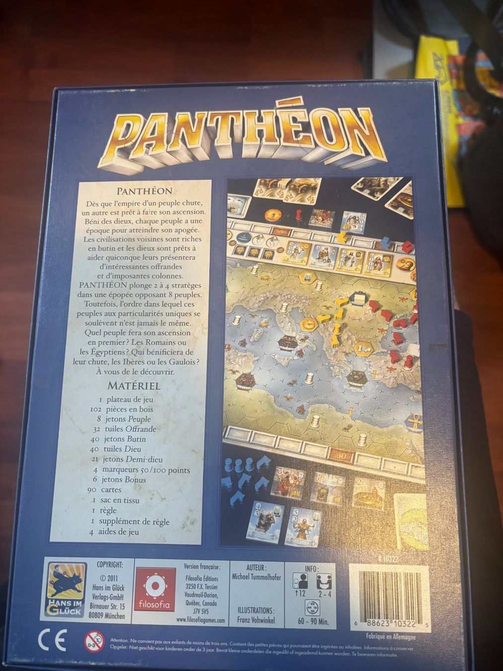 Spiele: Jeu de société Panthéon – Gebraucht aus Grand-Lancy von Jujux 1