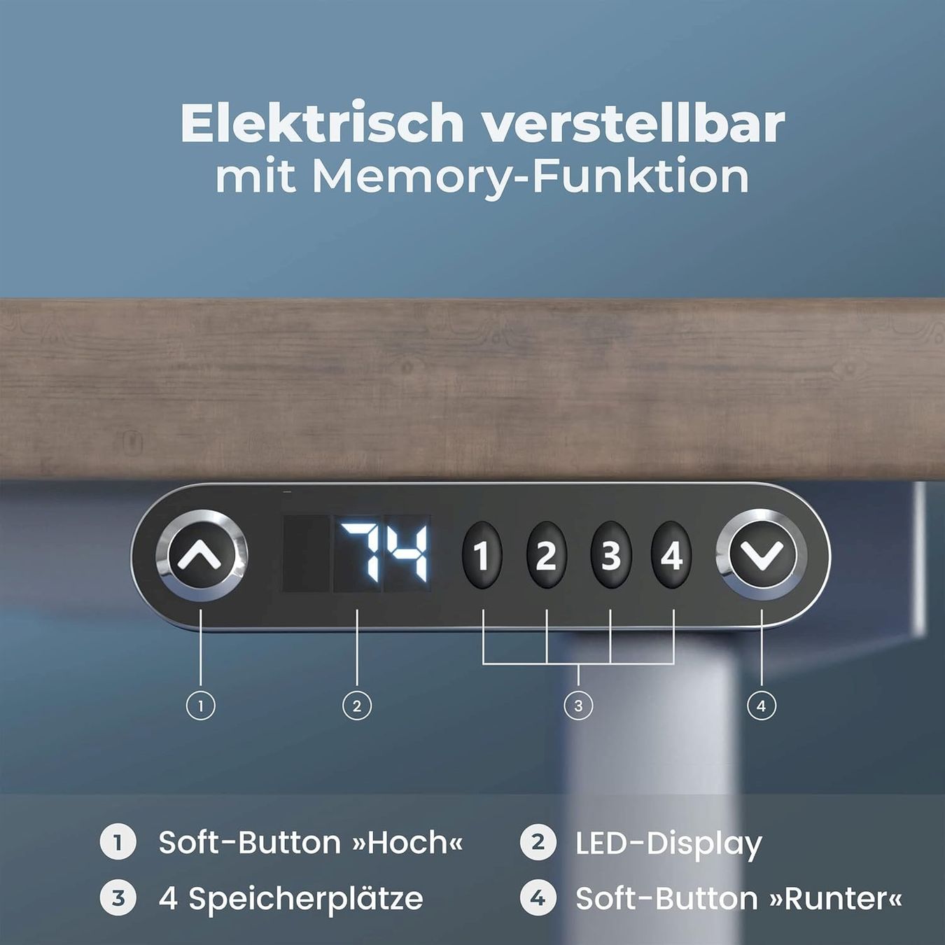 Schreibtische: Tischgestell Höhenverstellbar ANTHRAZIT – Neu und originalverpackt aus Bottighofen von zaap 3