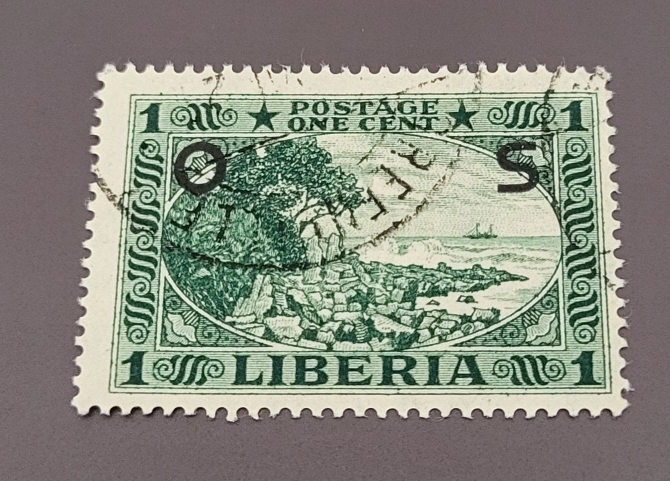 Tutti i francobolli: Liberia 1920 alte briefmarke – Usato da St Gallen venduto da Stampsalshobby