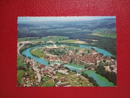 Bremgarten Aargau Flugaufnahme mit Reuss