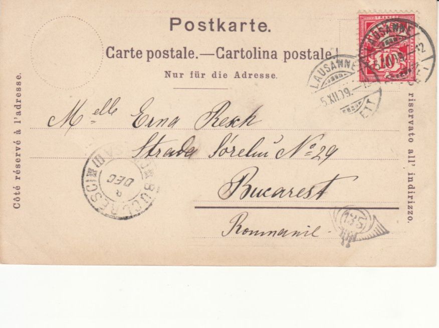 Cartoline postali: Lausanne 1909 – Usato da Bürglen TG venduto da StampGraf 1