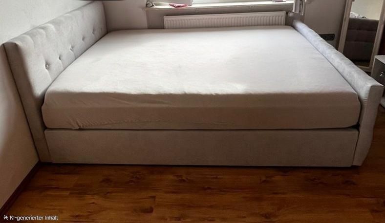 Letti: Grosses Boxspringbett, neuwertig, 180x200cm, Grau – Nuovo (secondo la descrizione) da Laufenburg venduto da StuSs 1