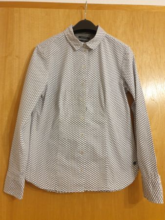 Chemisier M, Marc O'Polo, 95%coton, comme neuve, blanc+ bleu