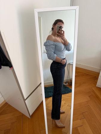 Zara Jeans, Size M - Dark Denim, Classic Style👖